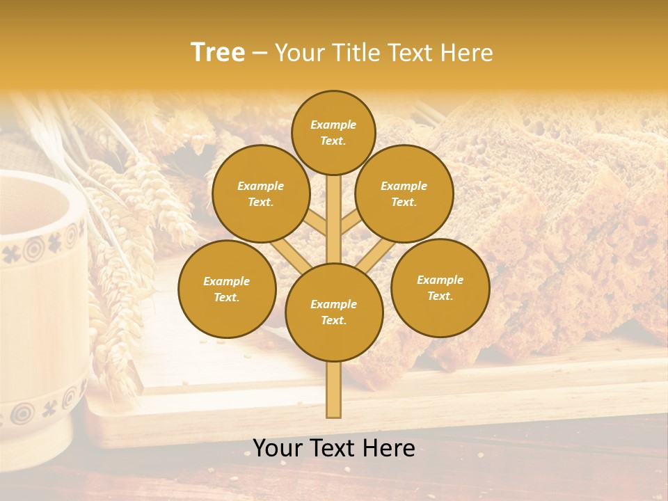 Spike Cut Sunflower PowerPoint Template