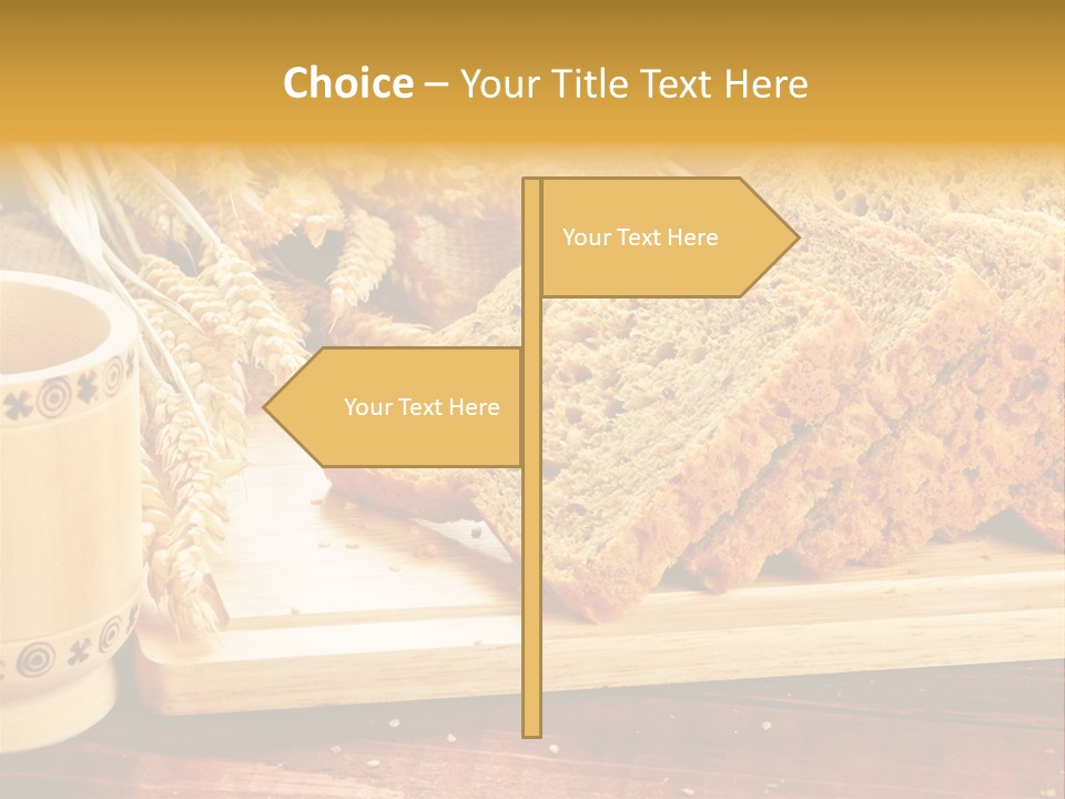 Spike Cut Sunflower PowerPoint Template