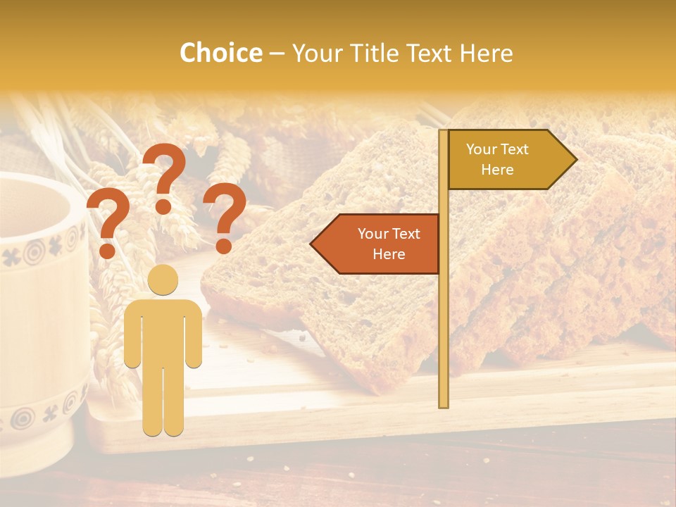 Spike Cut Sunflower PowerPoint Template