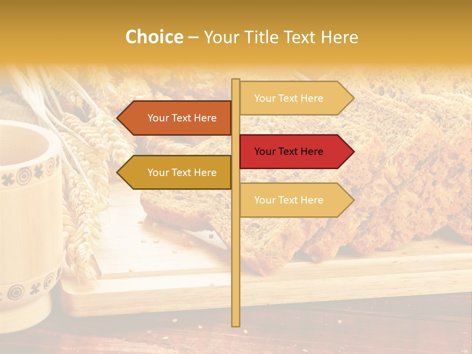 Spike Cut Sunflower PowerPoint Template