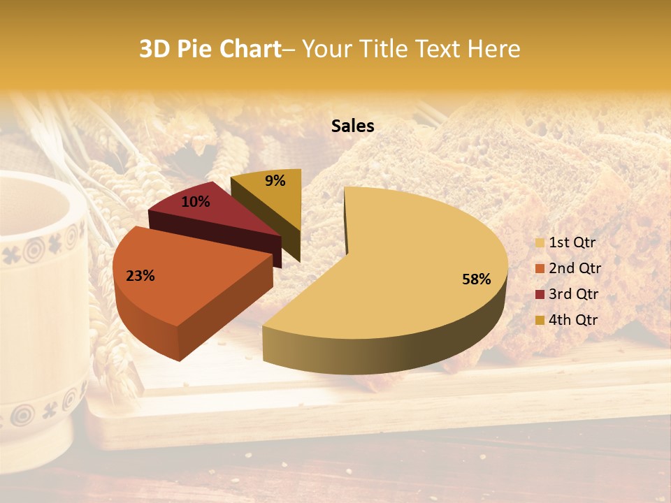 Spike Cut Sunflower PowerPoint Template