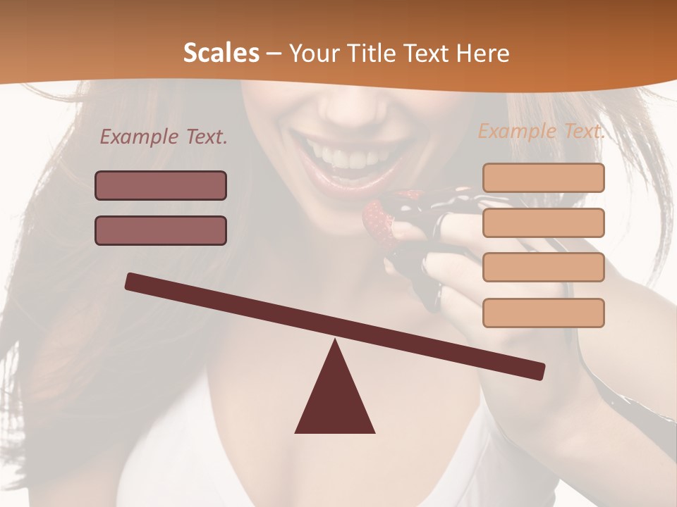 Girl Style Weight PowerPoint Template