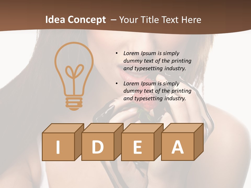 Appetite Milk Shoulders PowerPoint Template