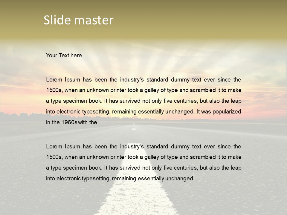 Clouds Spring Outdoor PowerPoint Template