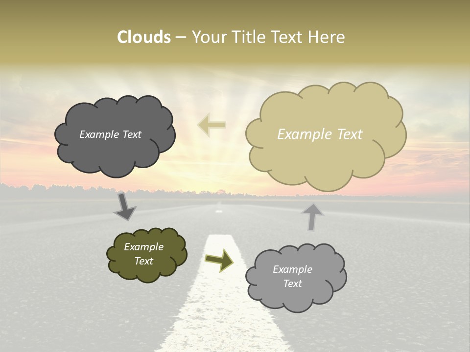Clouds Spring Outdoor PowerPoint Template