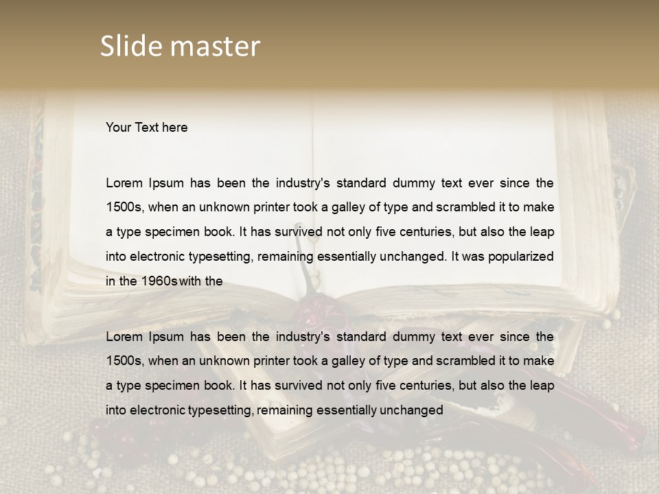 Medieval Books PowerPoint Template