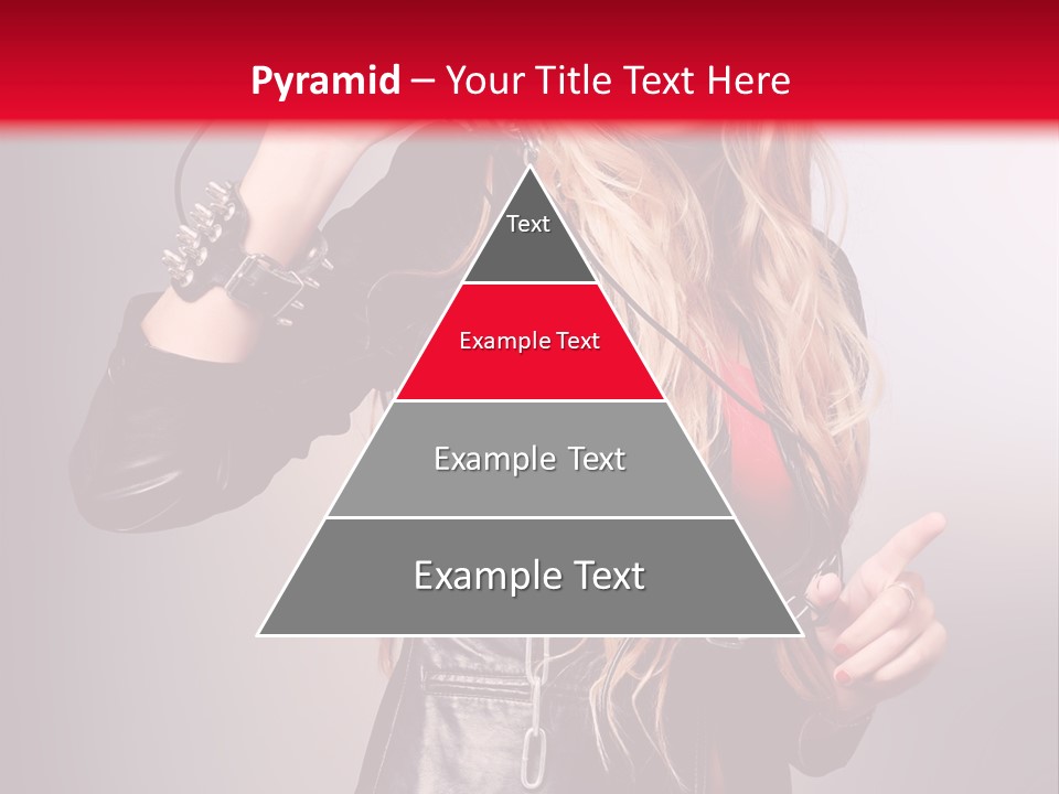 Woman Young Grey PowerPoint Template