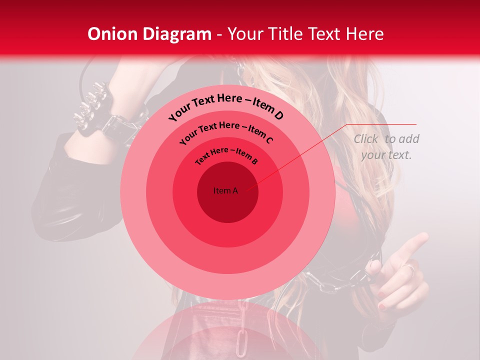 Woman Young Grey PowerPoint Template