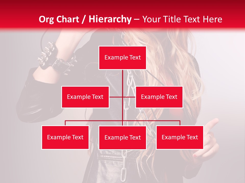 Woman Young Grey PowerPoint Template