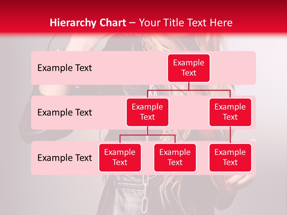 Woman Young Grey PowerPoint Template