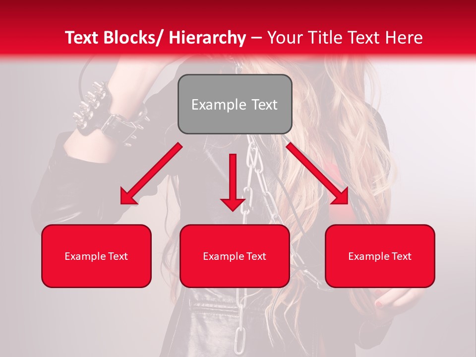 Woman Young Grey PowerPoint Template