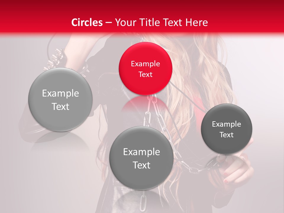 Woman Young Grey PowerPoint Template