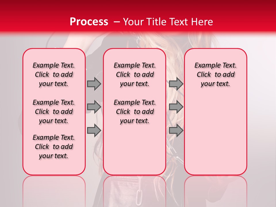 Woman Young Grey PowerPoint Template