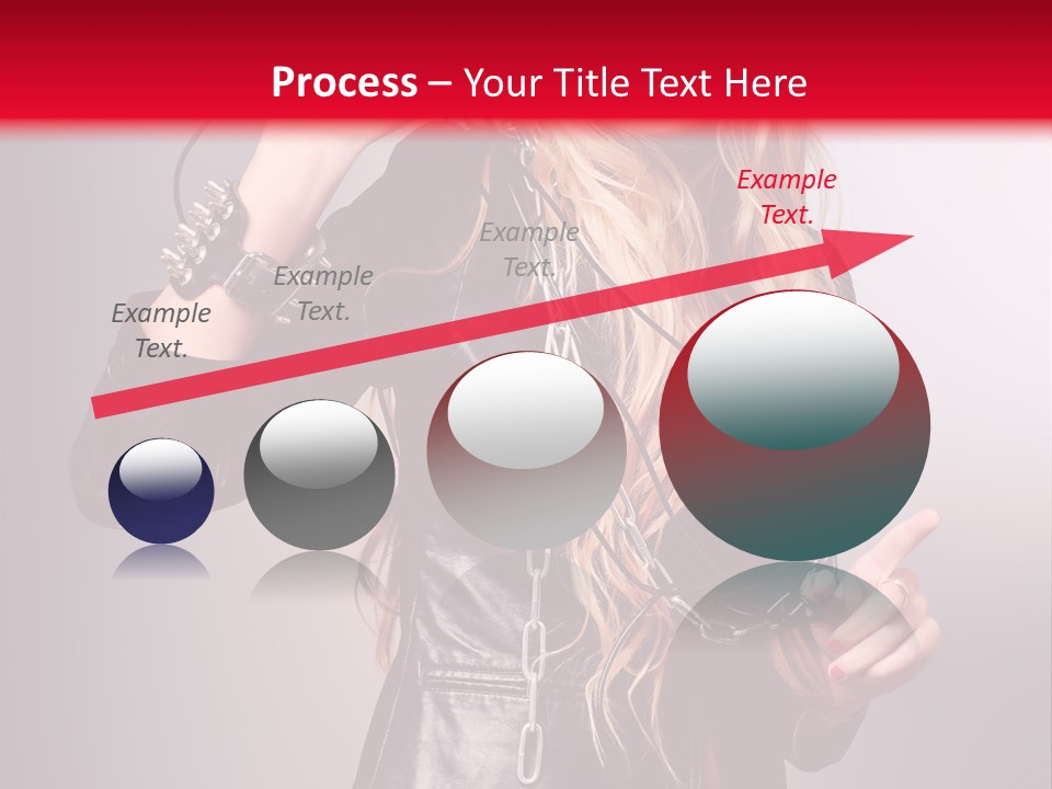 Woman Young Grey PowerPoint Template