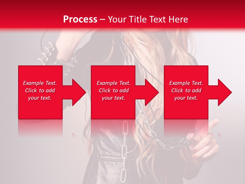 Woman Young Grey PowerPoint Template