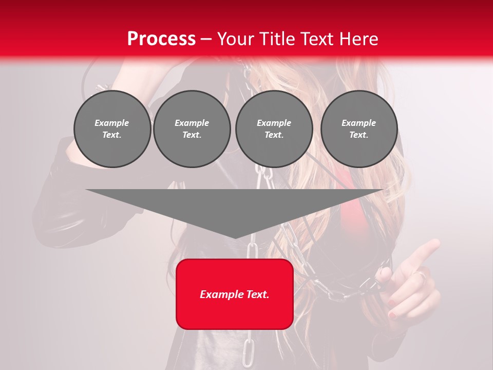 Woman Young Grey PowerPoint Template