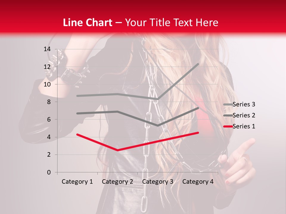 Woman Young Grey PowerPoint Template