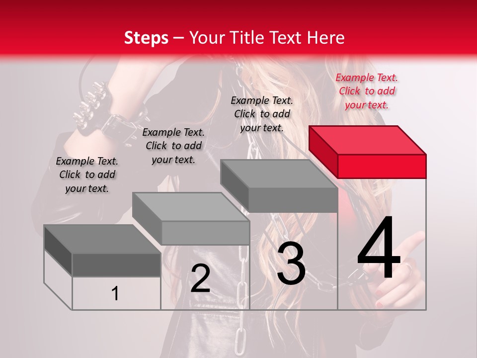Woman Young Grey PowerPoint Template