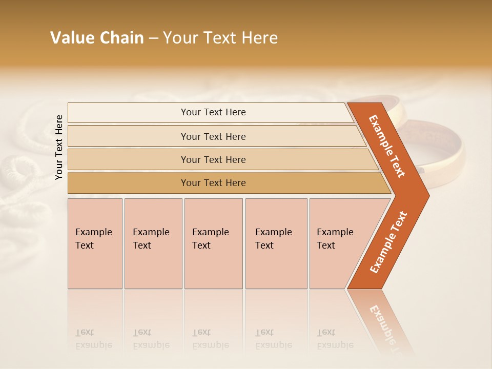 Wedding Rings On Invitation PowerPoint Template