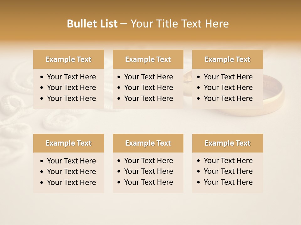 Wedding Rings On Invitation PowerPoint Template