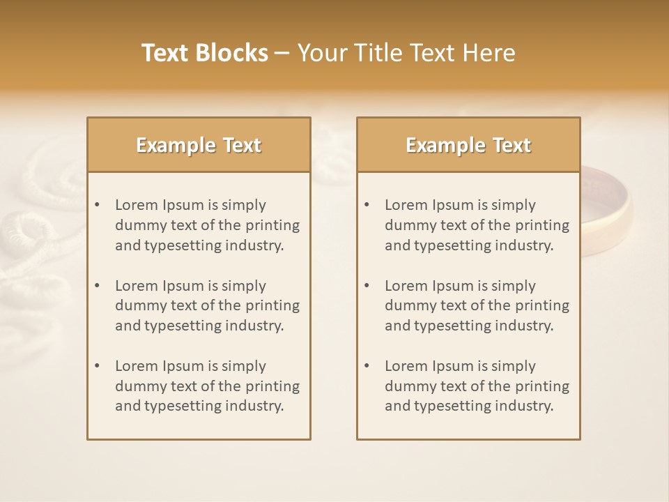 Wedding Rings On Invitation PowerPoint Template