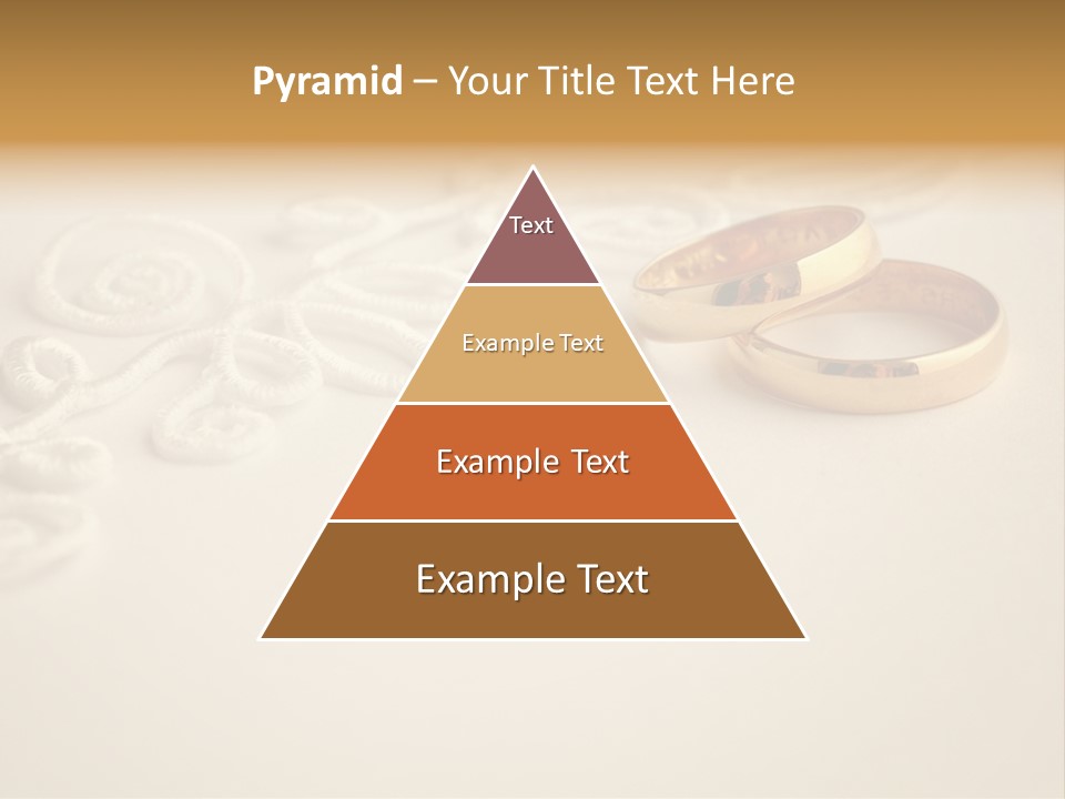 Wedding Rings On Invitation PowerPoint Template