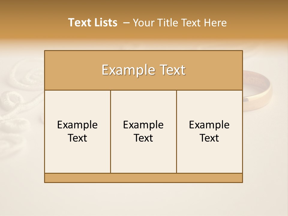 Wedding Rings On Invitation PowerPoint Template
