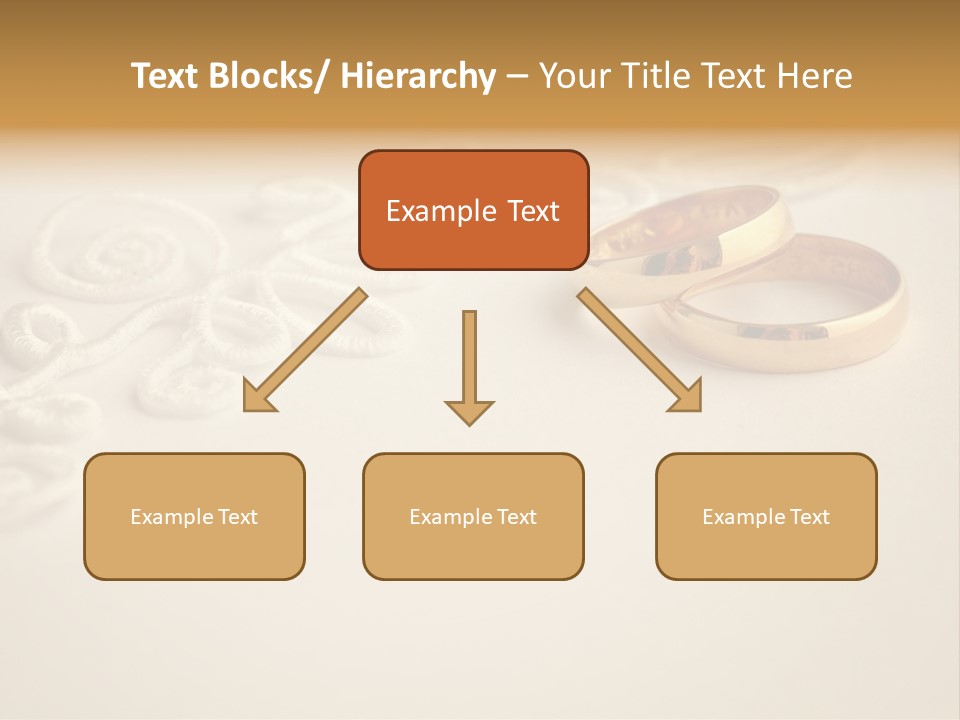 Wedding Rings On Invitation PowerPoint Template