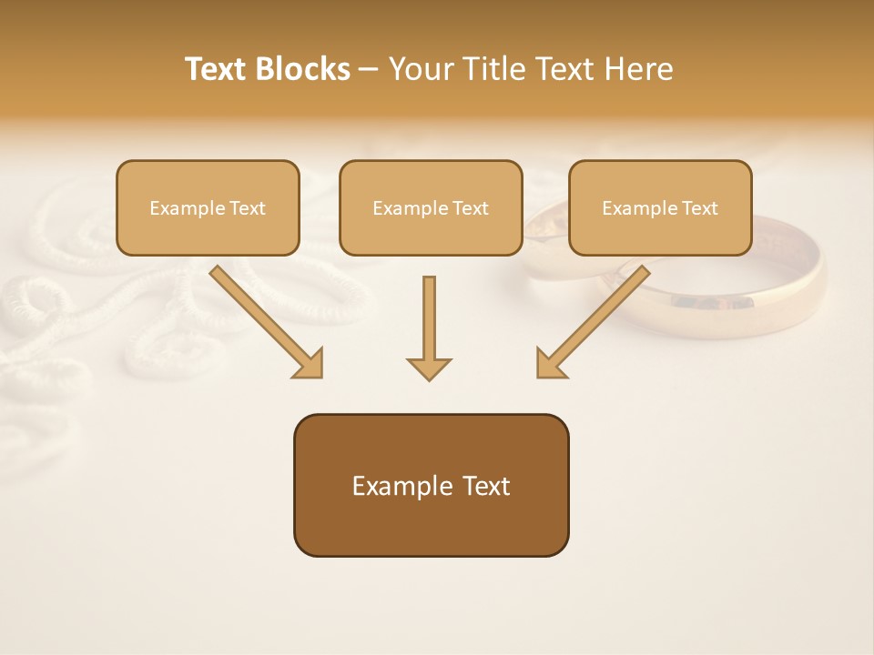 Wedding Rings On Invitation PowerPoint Template