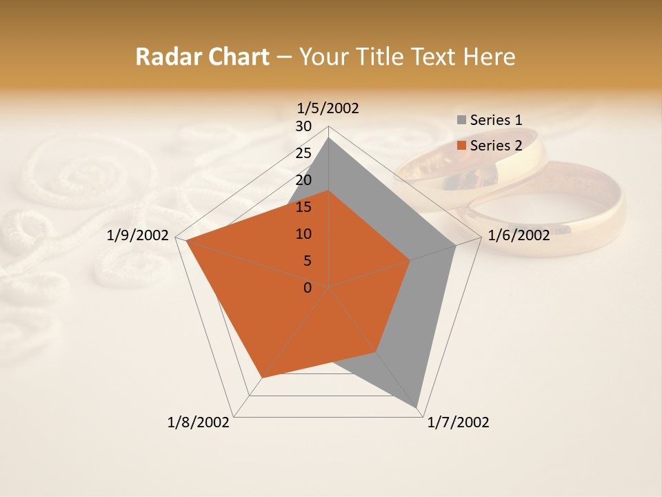 Wedding Rings On Invitation PowerPoint Template