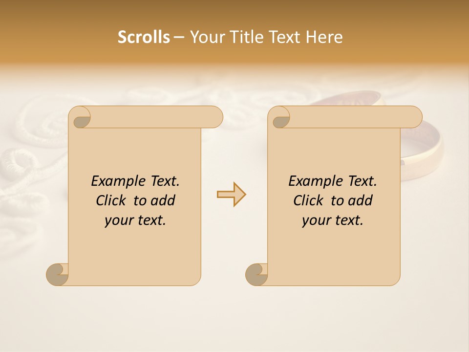 Wedding Rings On Invitation PowerPoint Template