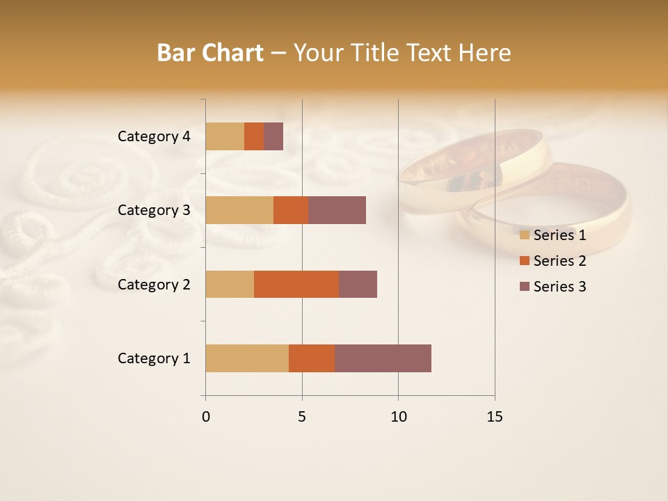 Wedding Rings On Invitation PowerPoint Template