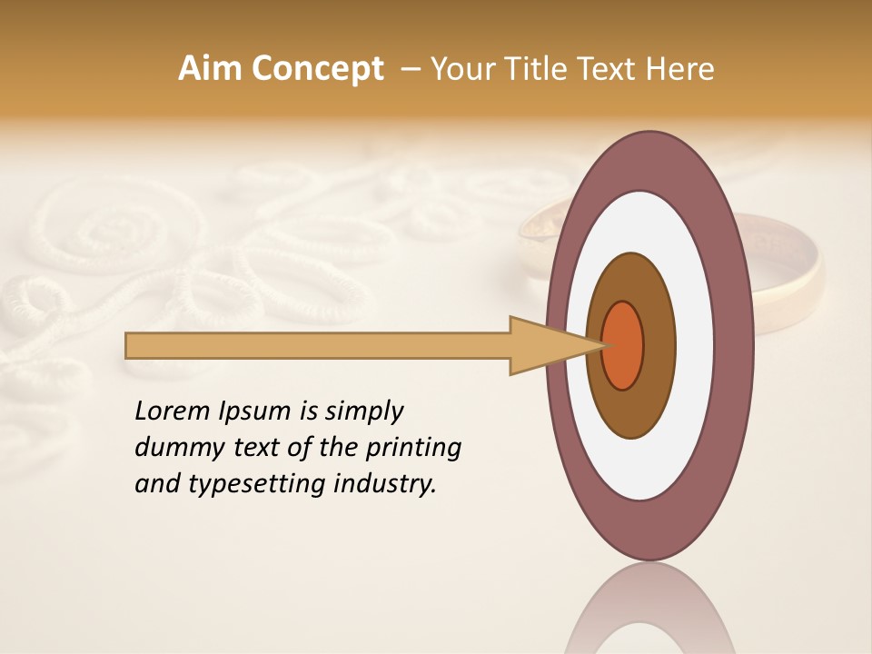 Wedding Rings On Invitation PowerPoint Template