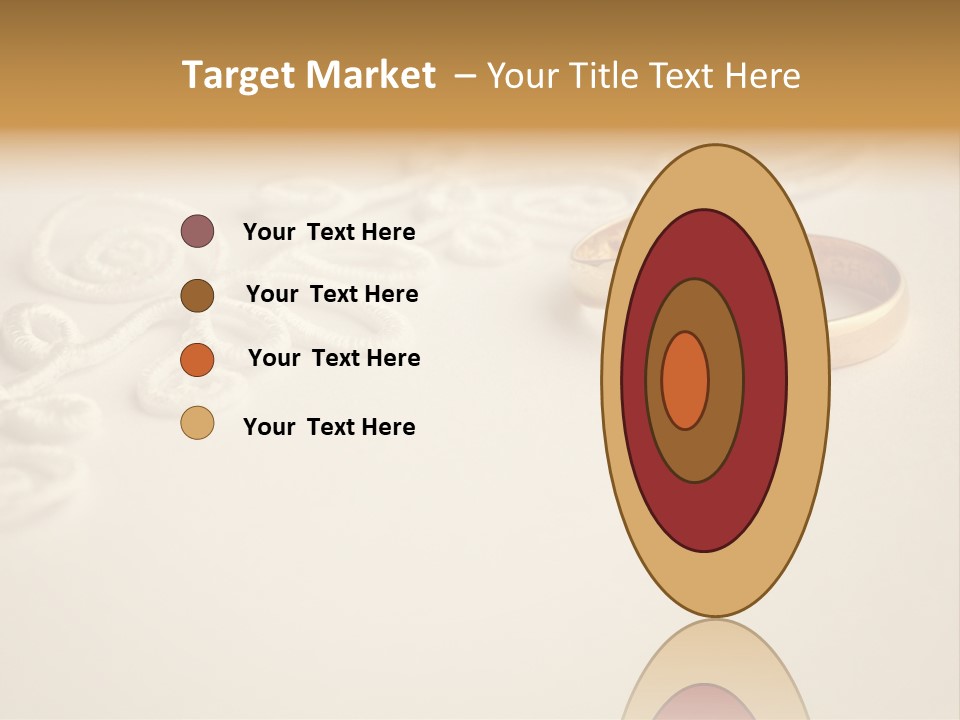 Wedding Rings On Invitation PowerPoint Template