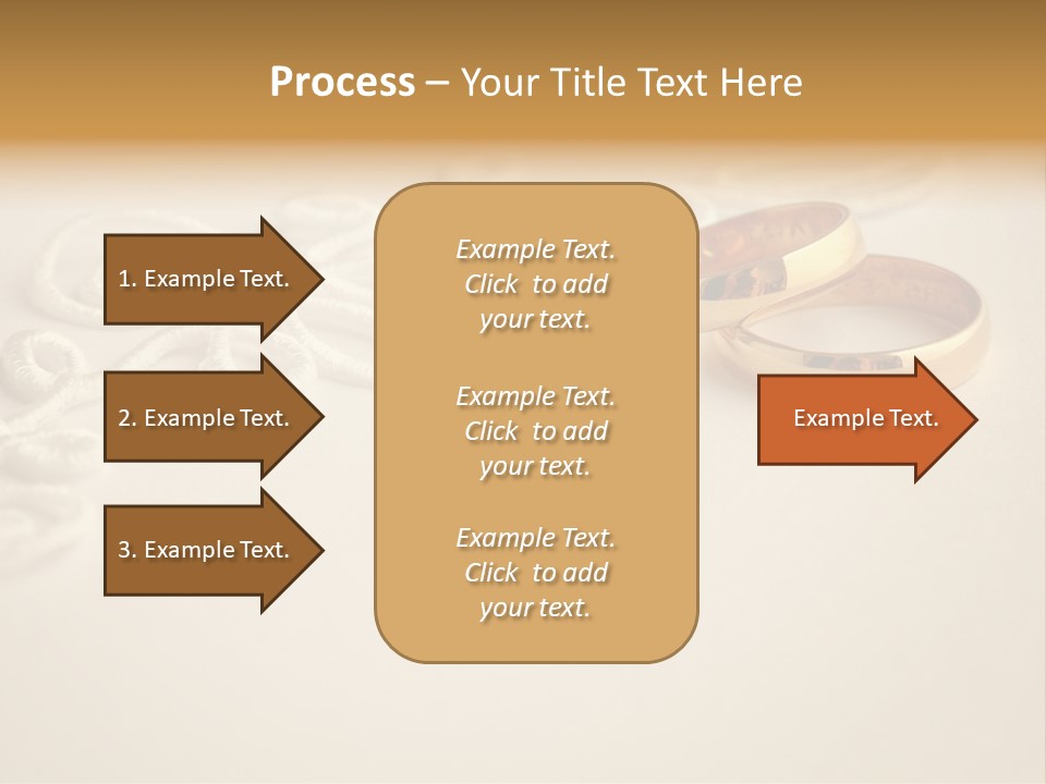 Wedding Rings On Invitation PowerPoint Template