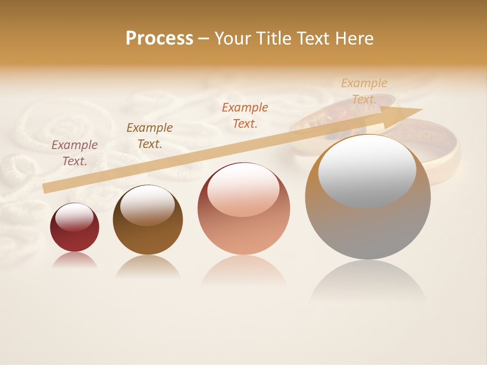 Wedding Rings On Invitation PowerPoint Template