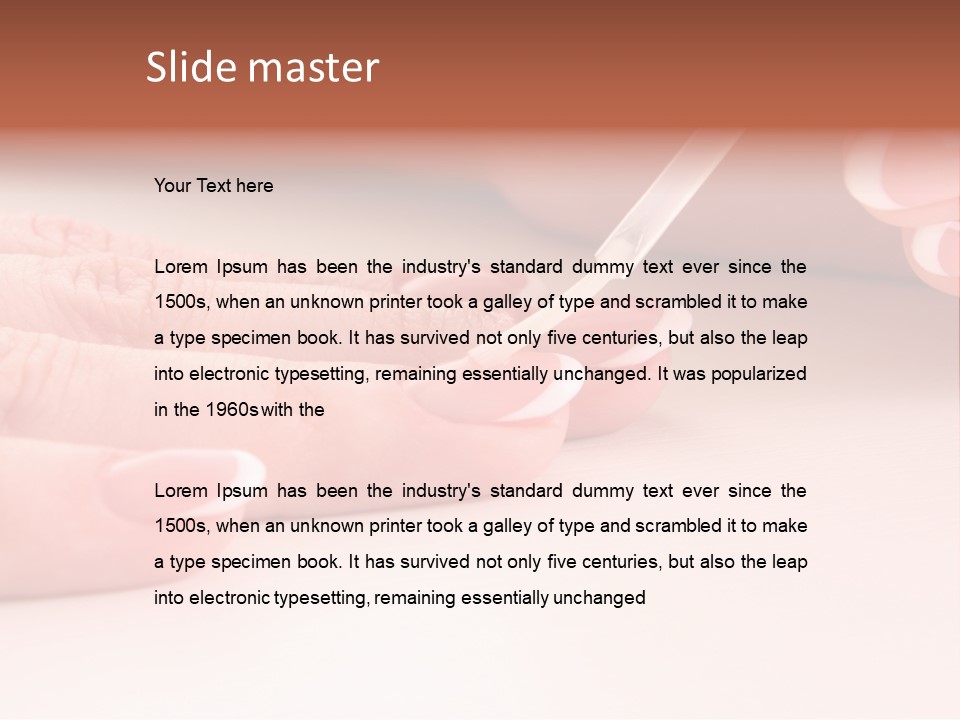 Manicure Background PowerPoint Template