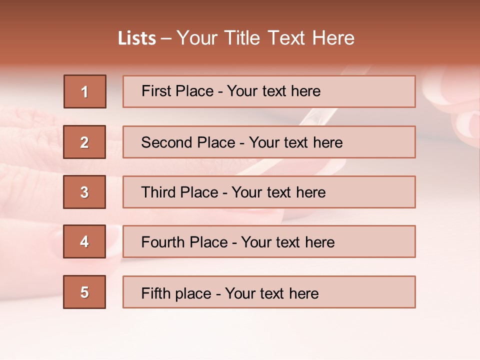 Manicure Background PowerPoint Template