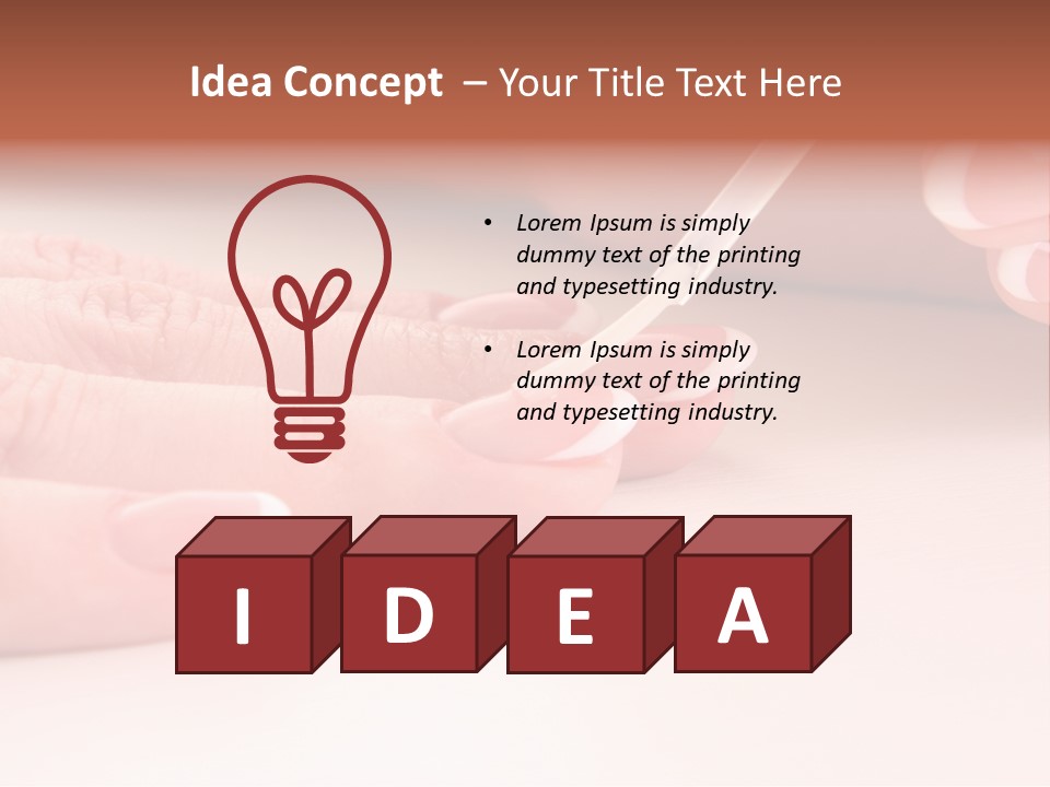 Manicure Background PowerPoint Template