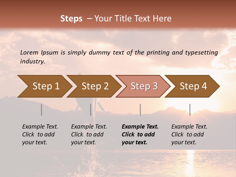 Beautiful Dolphin PowerPoint Template
