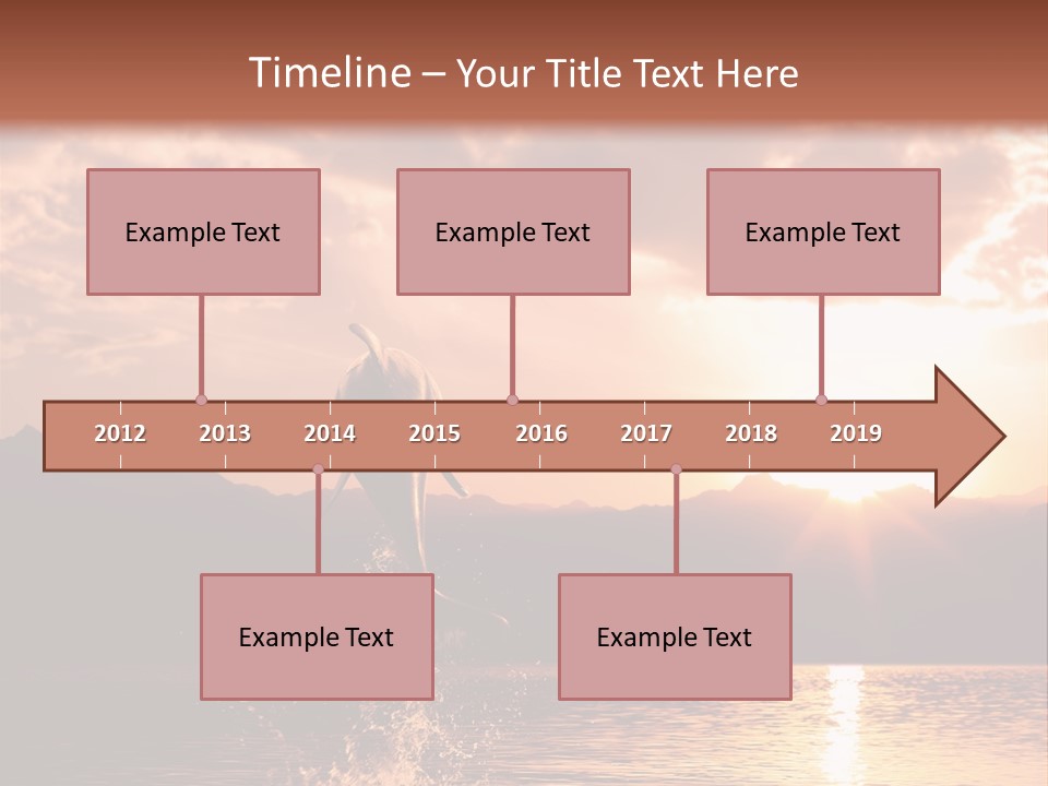Beautiful Dolphin PowerPoint Template