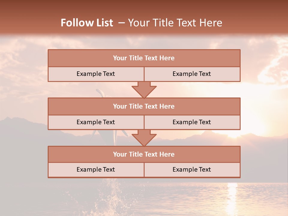 Beautiful Dolphin PowerPoint Template