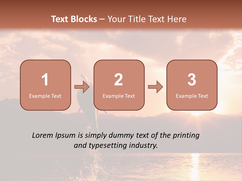 Beautiful Dolphin PowerPoint Template