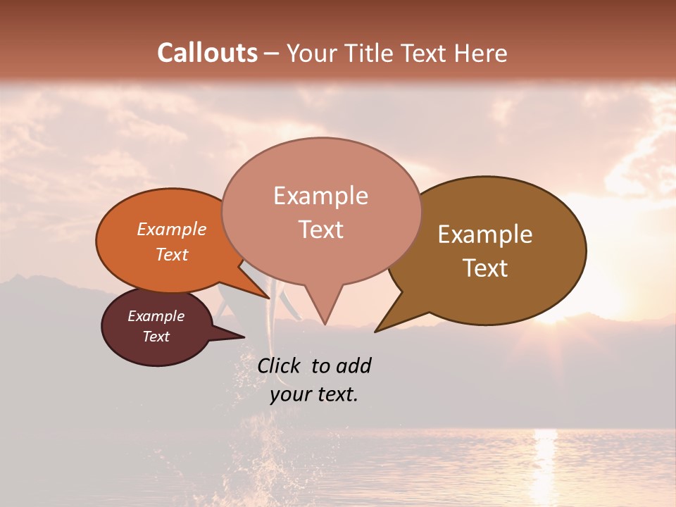 Beautiful Dolphin PowerPoint Template