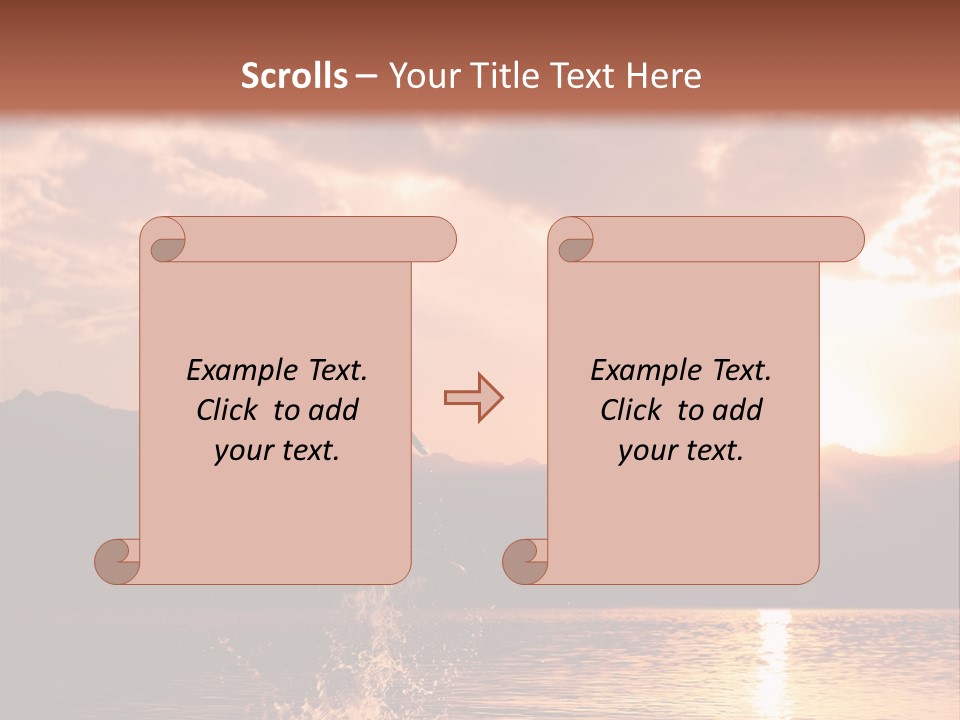 Beautiful Dolphin PowerPoint Template