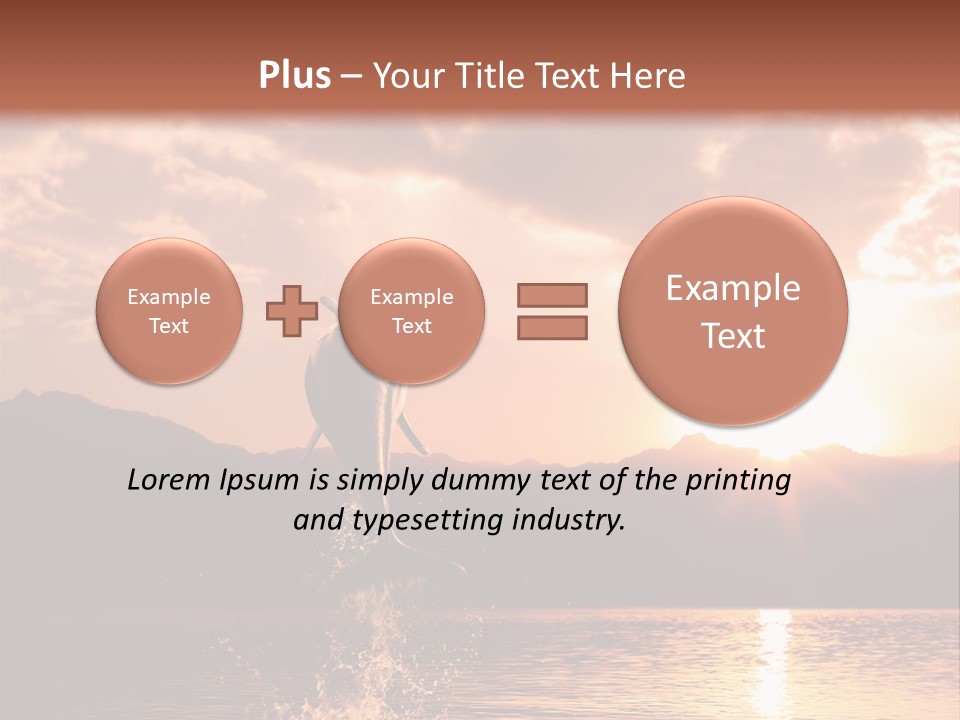 Beautiful Dolphin PowerPoint Template