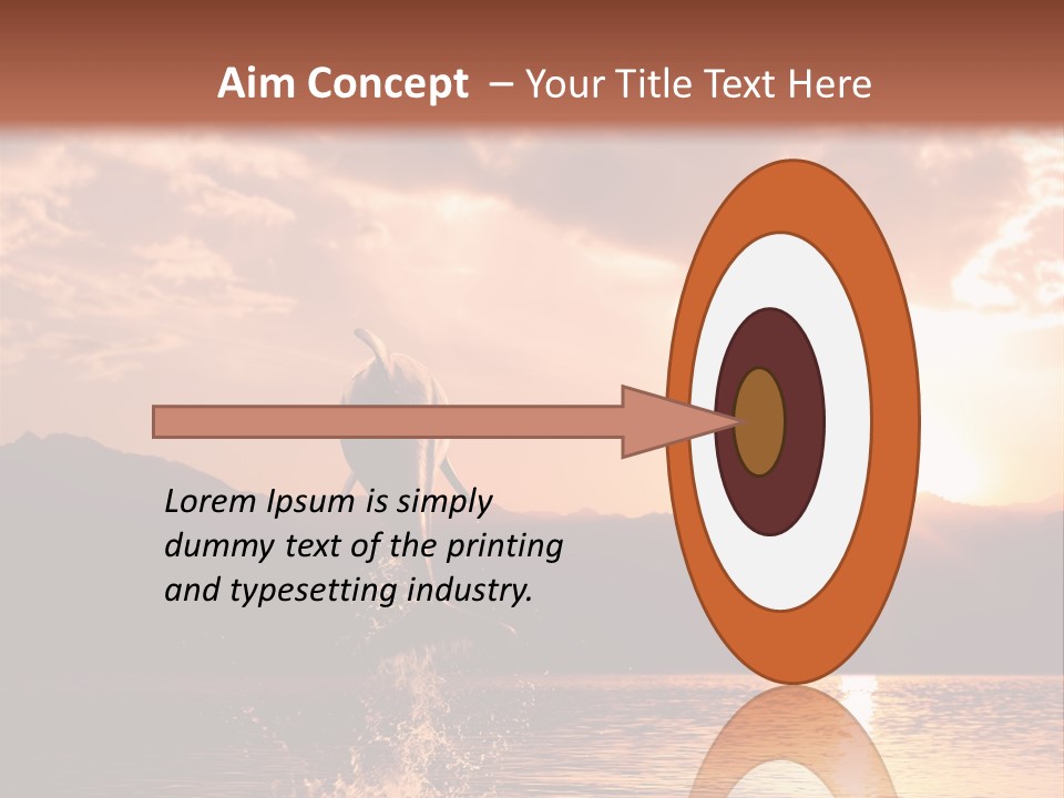 Beautiful Dolphin PowerPoint Template