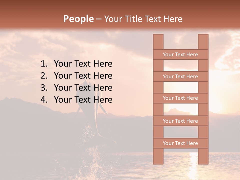 Beautiful Dolphin PowerPoint Template