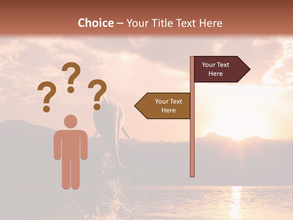Beautiful Dolphin PowerPoint Template