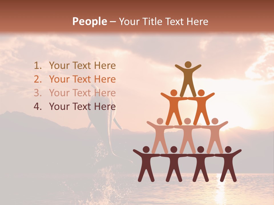 Beautiful Dolphin PowerPoint Template